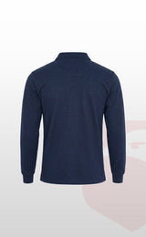 Şardonlu Pike 2 İplik Polo Yaka Gri, Lacivert ve Siyah Uzun Kollu Rahat İş Sweatshirt