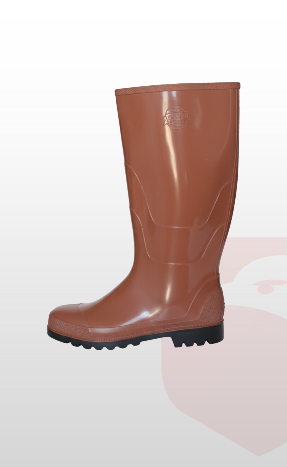 Kahverengi PVC İş Çizmesi | Balıkçı Çizmesi | Av Çizmesi | Su Geçirmez, Kaymaz Taban, Hafif, Dayanıklı PVC Burunsuz Çizme