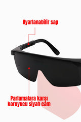 Starline İş Güvenliği Gözlüğü Kaynakçı Tipi Darbeye Dayanıklı UV Korumalı Gözlük