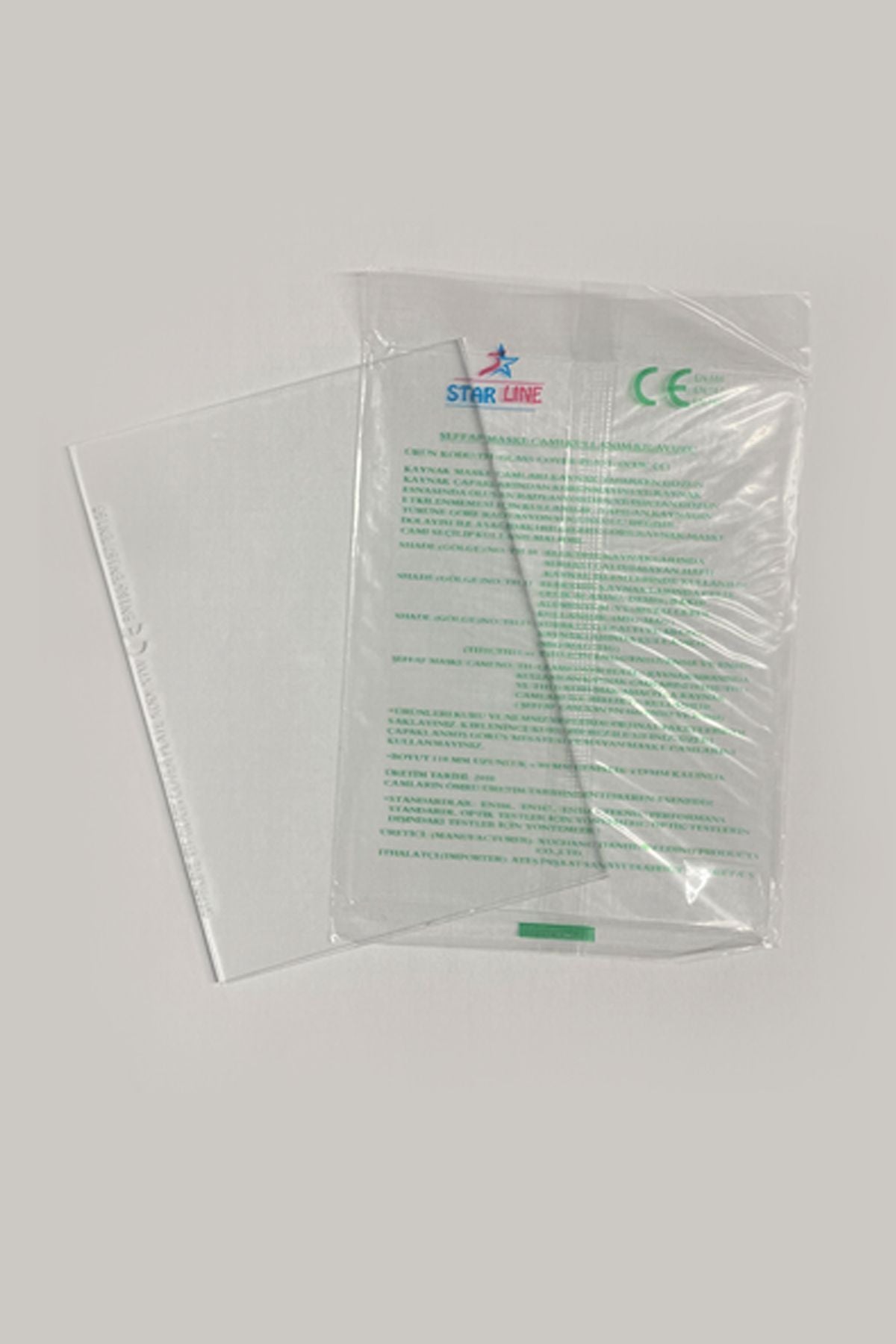 Starline Şeffaf Kaynak Maske Camı 110 x 80 x 1.9mm / Geniş Cam