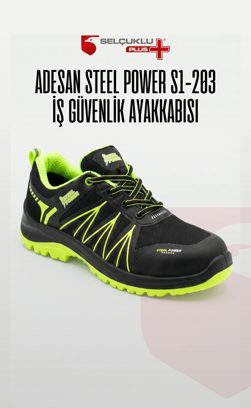 Steel Power S1-203 Kompozit Burunlu Su İtici Deri İş Güvenliği Ayakkabısı