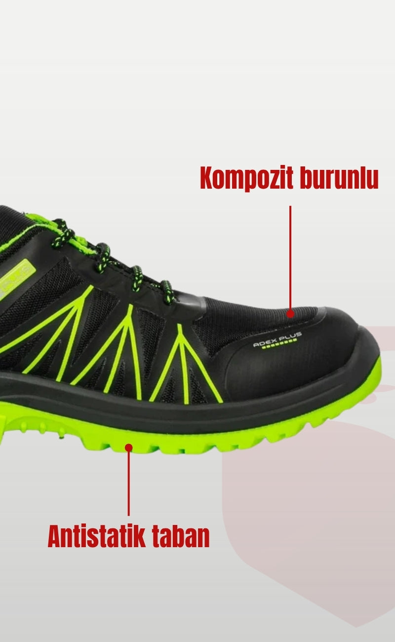 Steel Power S1-203 Kompozit Burunlu Su İtici Deri İş Güvenliği Ayakkabısı