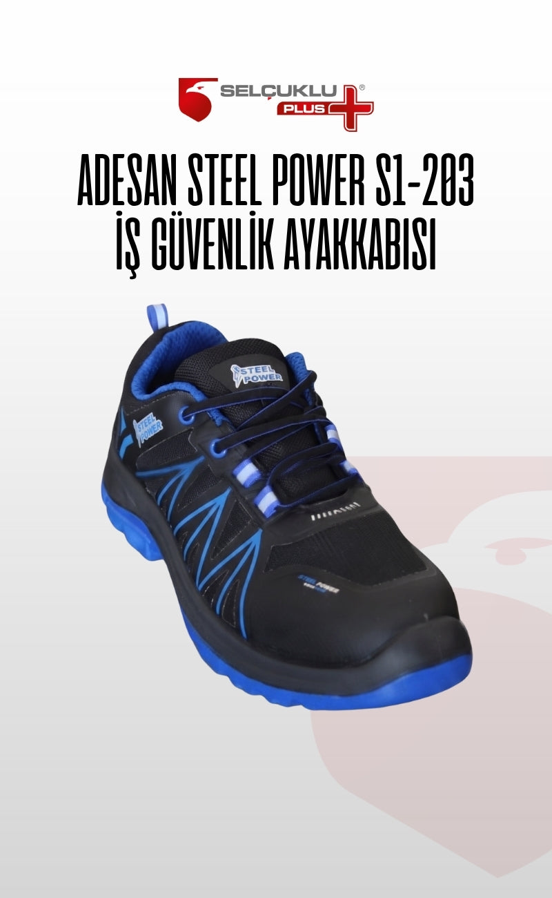 Steel Power S1-203 Kompozit Burunlu Su İtici Deri İş Güvenliği Ayakkabısı