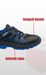 Steel Power S1-203 Kompozit Burunlu Su İtici Deri İş Güvenliği Ayakkabısı