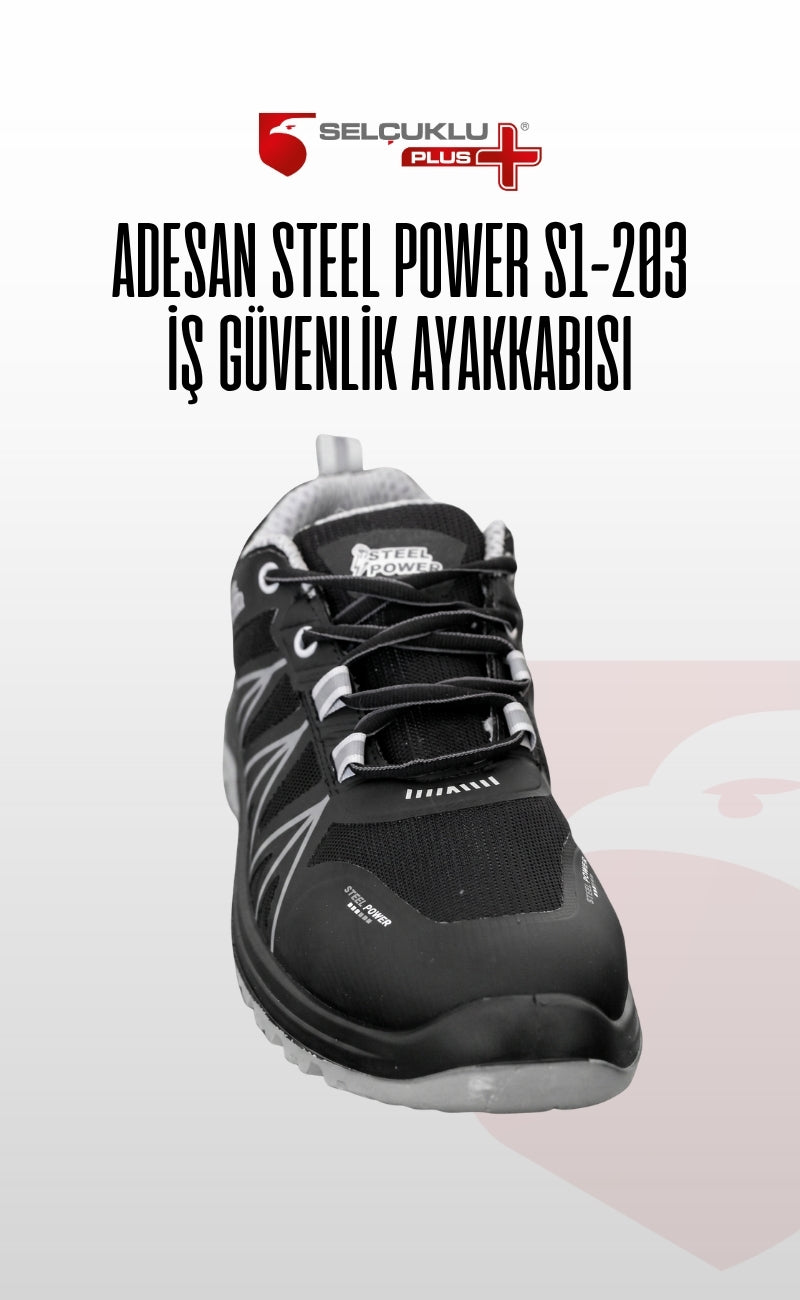 Steel Power S1-203 Kompozit Burunlu Su İtici Deri İş Güvenliği Ayakkabısı