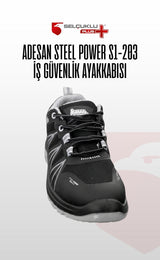 Steel Power S1-203 Kompozit Burunlu Su İtici Deri İş Güvenliği Ayakkabısı
