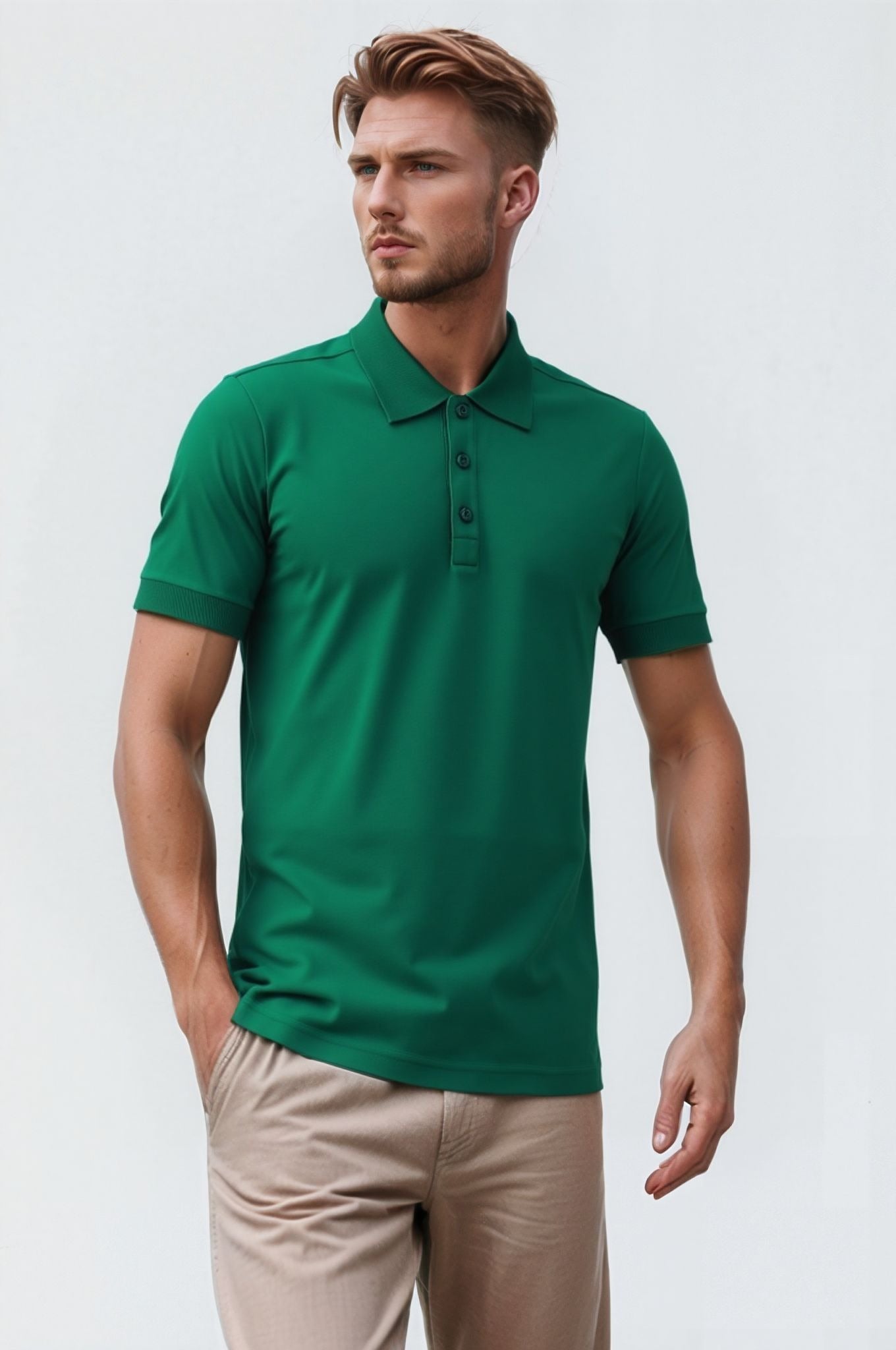Polo Yaka Penye T-Shirt – %95 Pamuk %5 Likra | İş Kıyafeti, Günlük Kullanım, Şık ve Konforlu Tasarım
