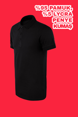 Polo Yaka Penye T-Shirt – %95 Pamuk %5 Likra | İş Kıyafeti, Günlük Kullanım, Şık ve Konforlu Tasarım
