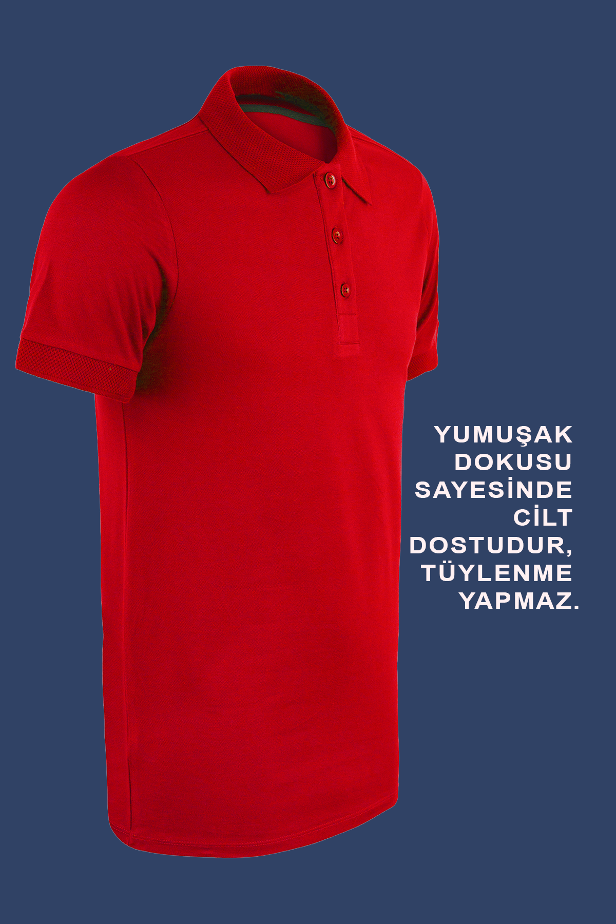 Polo Yaka Penye T-Shirt – %95 Pamuk %5 Likra | İş Kıyafeti, Günlük Kullanım, Şık ve Konforlu Tasarım