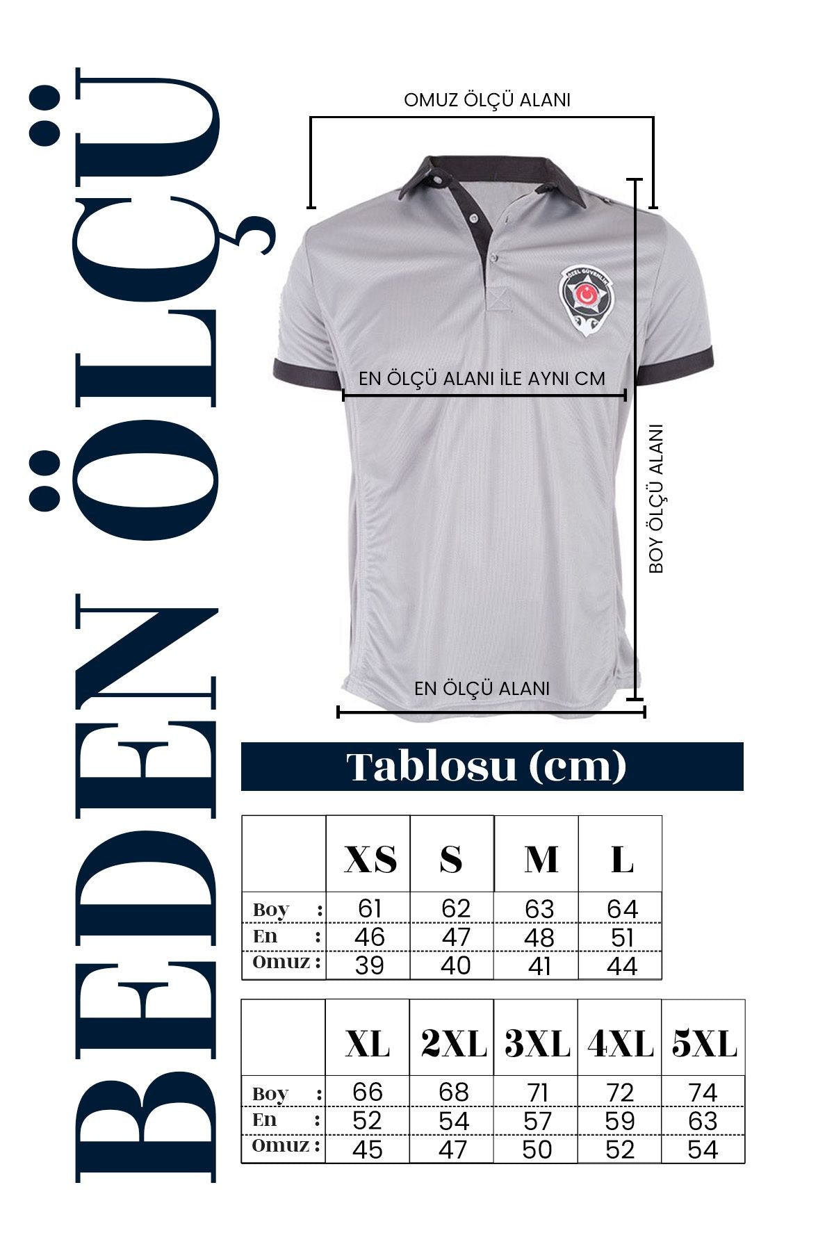 Yeni Kamu Personel Özel Güvenlik T-shirt Kısa Kollu Tişort Yönetmeliğe Uygun