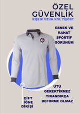Yeni Kamu Personel Özel Güvenlik Tişört Uzun Kollu Kışlık Tshirt Yönetmeliğe Uygun