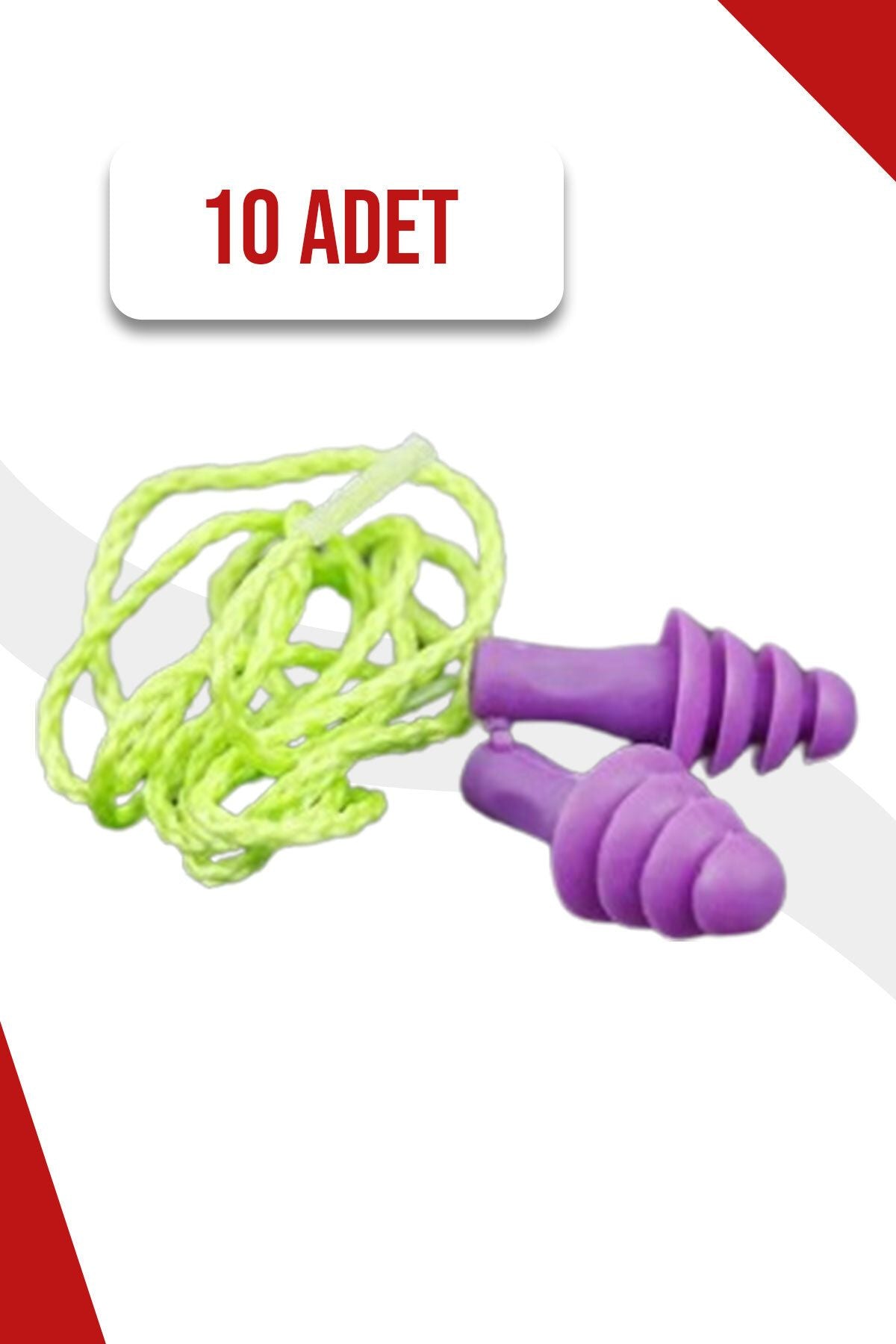 Yıkanabilir Kulak Tıkacı 26 Db 10 Adet