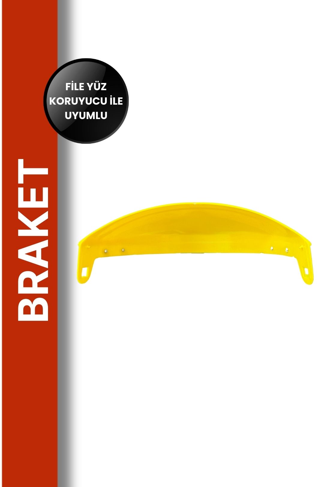 Yüz Koruyucu Siperlik Alınlığı Braket Sarı Renk Endüstriyel Güvenlik Ekipmanı